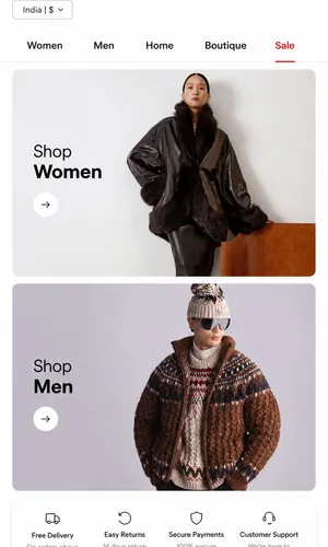 Browns E-Commerce UI
